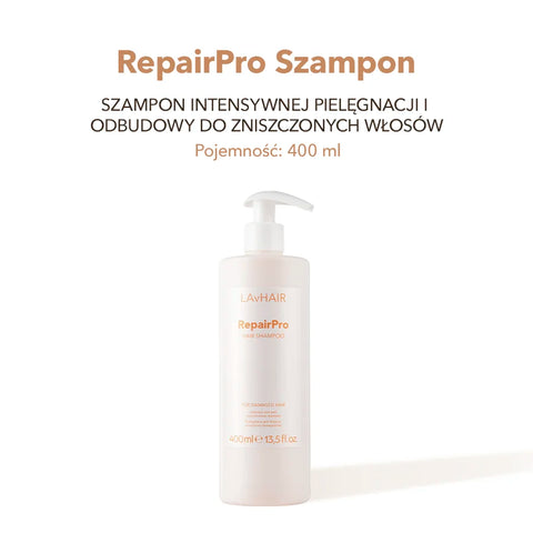RepairPro: intensive care and reconstruction shampoo for damaged hair 400 ml