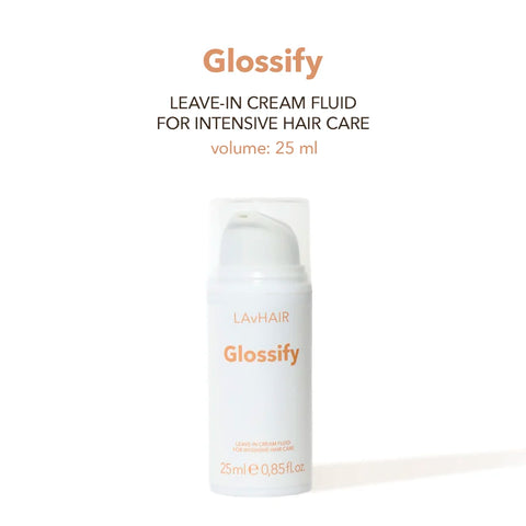 Glossify: leave-in cream fluid for intensive hair care