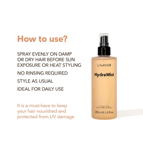 HydraMist: UV protection moisturising hair spray