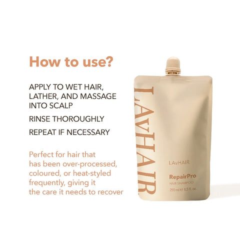 RepairPro: intensive care and reconstruction shampoo for damaged hair 250 ml