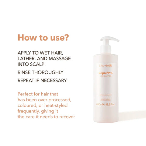 RepairPro: intensive care and reconstruction shampoo for damaged hair 400 ml